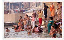Holy Bath at Varanasi Ghat